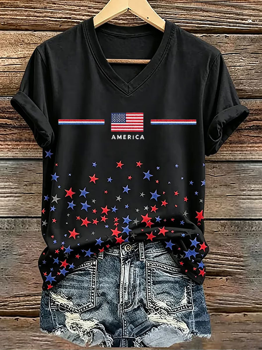 Women's Independence Day Short-sleeved T-shirt gracestitchs