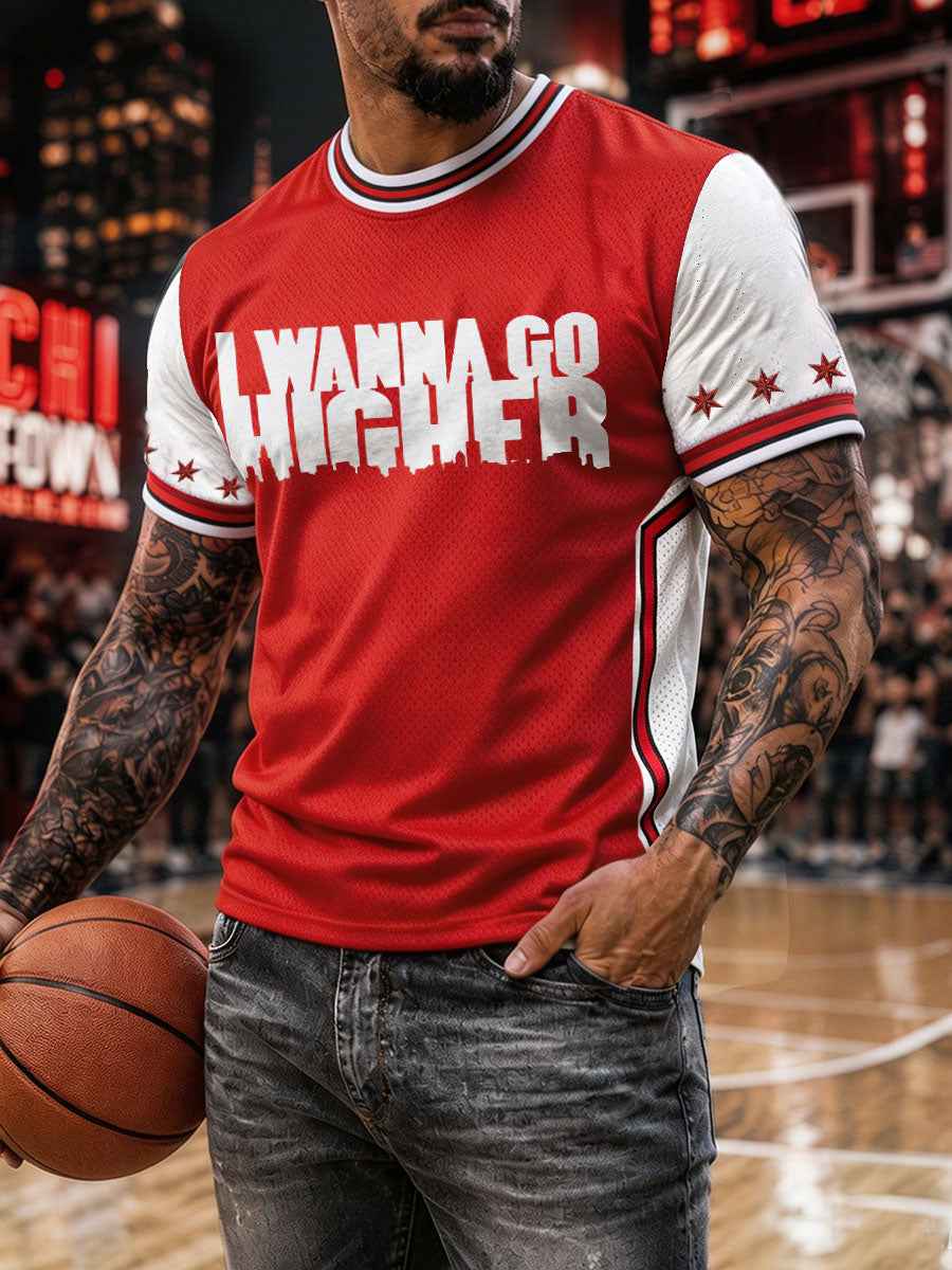 Men's Chicago King Basketball Lover Printed T-shirt