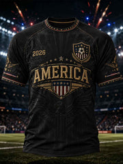 Men's Gift For Soccer Fans Print Casual Tee