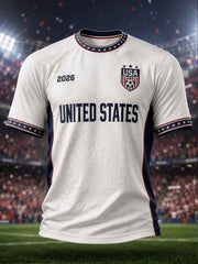 Men's Gift For Soccer Fans Print Casual Short Sleeve T-shirt