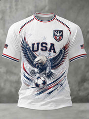 Men's USA Football Printed T-shirt