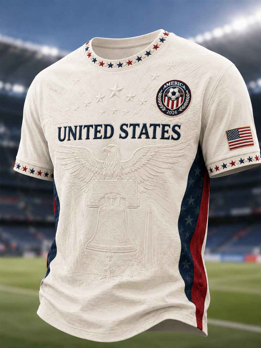 Men's Gift For Soccer Fans Print Casual Tee