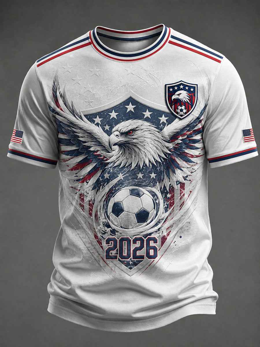 Men's USA Football Printed T-shirt