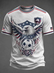 Men's USA Football Printed T-shirt