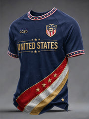 Men's Gift For Soccer Fans Print Casual Tee gracestitchs