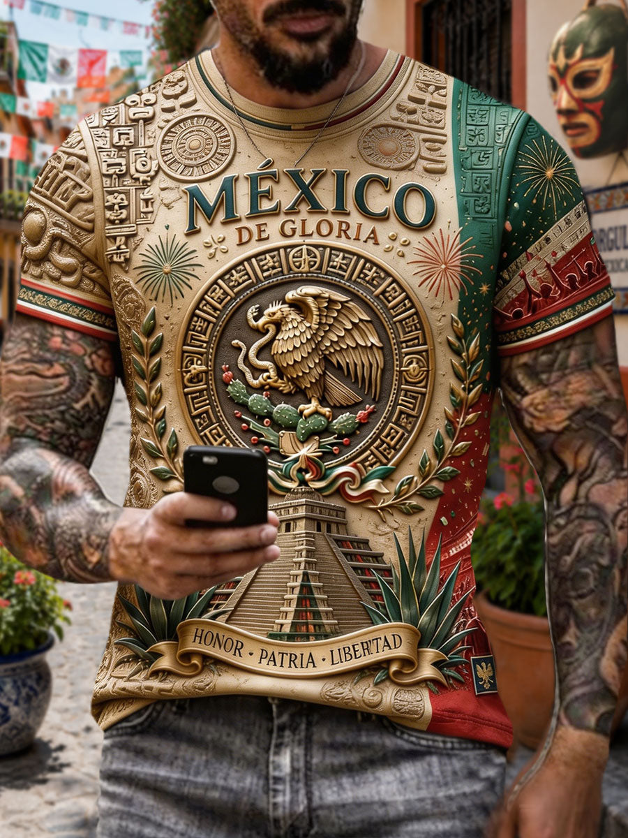 Men's Mexico Art Printed T-shirt gracestitchs