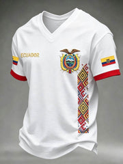 Men's V-neck T-shirt gracestitchs