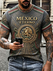 Men's Mexico Pride Art Printed T-shirt gracestitchs