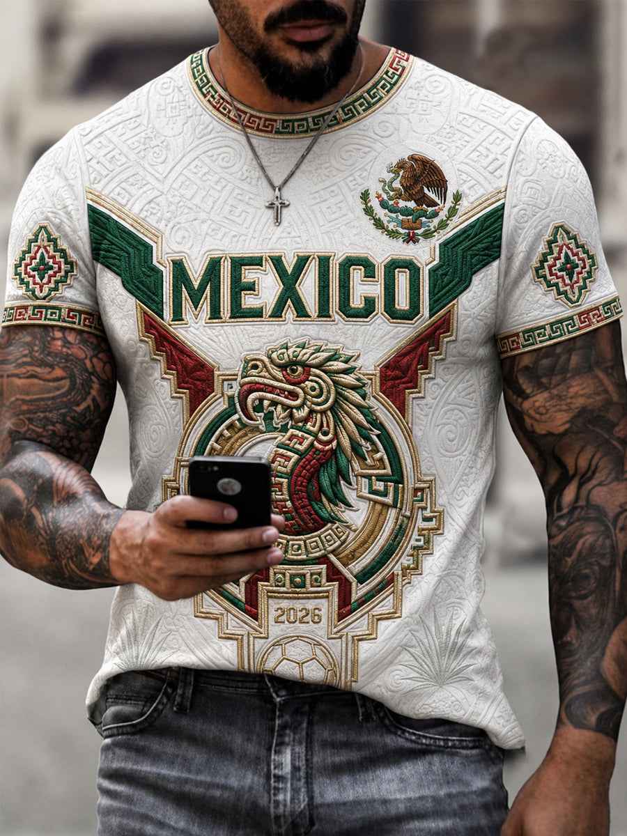 Men's Gift For Football Fans Print Casual Tee