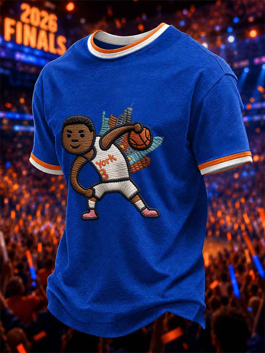 Men's Gift For Basketball Fans Print Casual Tee