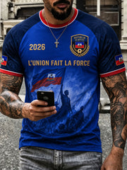 Men's 2026 Haiti Soccer T-Shirts gracestitchs