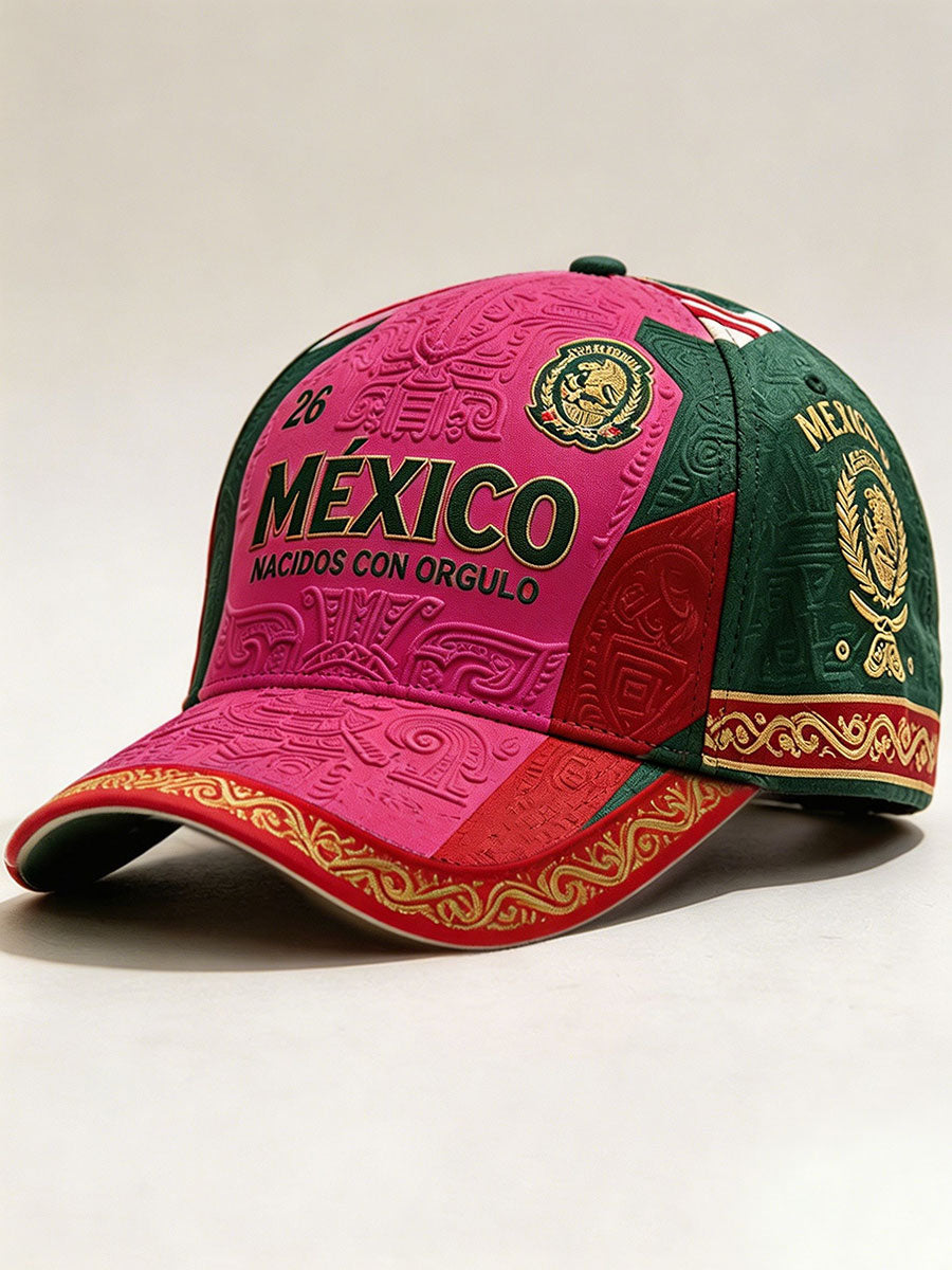 Unisex Mexico Football Lover Art Printed Hat gracestitchs