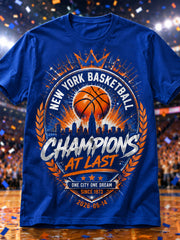 Men's We Are The Champions! Gift For Basketball Fans Print Casual Tee gracestitchs
