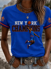 Women's Classic Basketball Fan Graphic Short Sleeve T-shirt gracestitchs