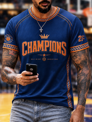 Men's New Yourk Champions Printed short sleeves t-shirt gracestitchs