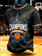 Men's New Yourk Champions Printed short sleeves t-shirt gracestitchs