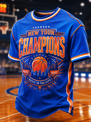 Men's New Yourk Champions Printed short sleeves t-shirt gracestitchs