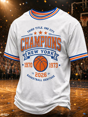 Men's New York 2026 Champions Print T-Shirt gracestitchs