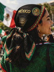 Unisex Mexico Football Lover Art Printed Bandana gracestitchs