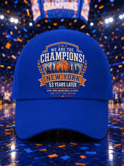 Unisex New York Basketball Champions Celebration Print Hat gracestitchs