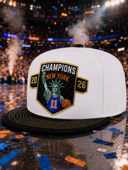 Unisex New York Basketball Champions Celebration Print Hat gracestitchs