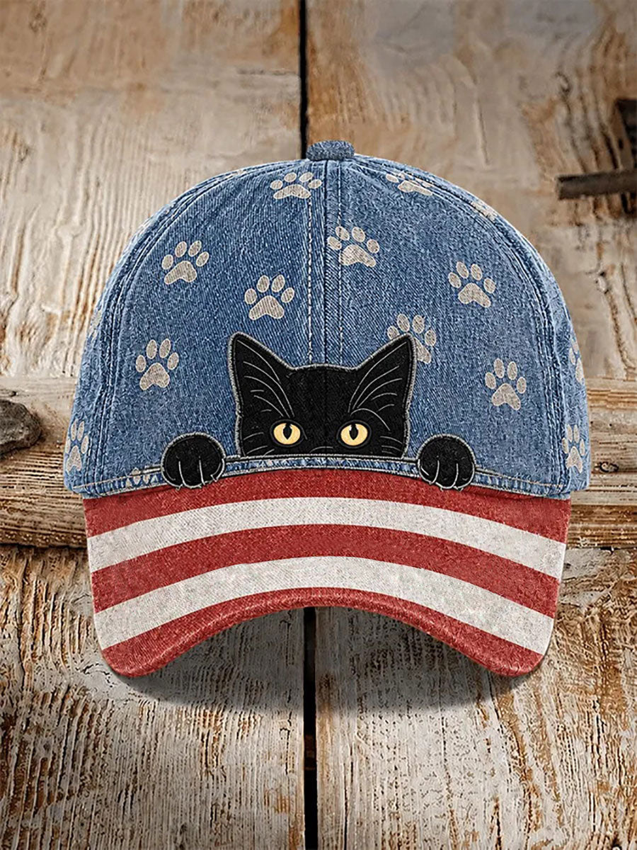 Cat Print Casual Unisex Cap gracestitchs
