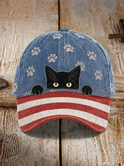 Cat Print Casual Unisex Cap gracestitchs