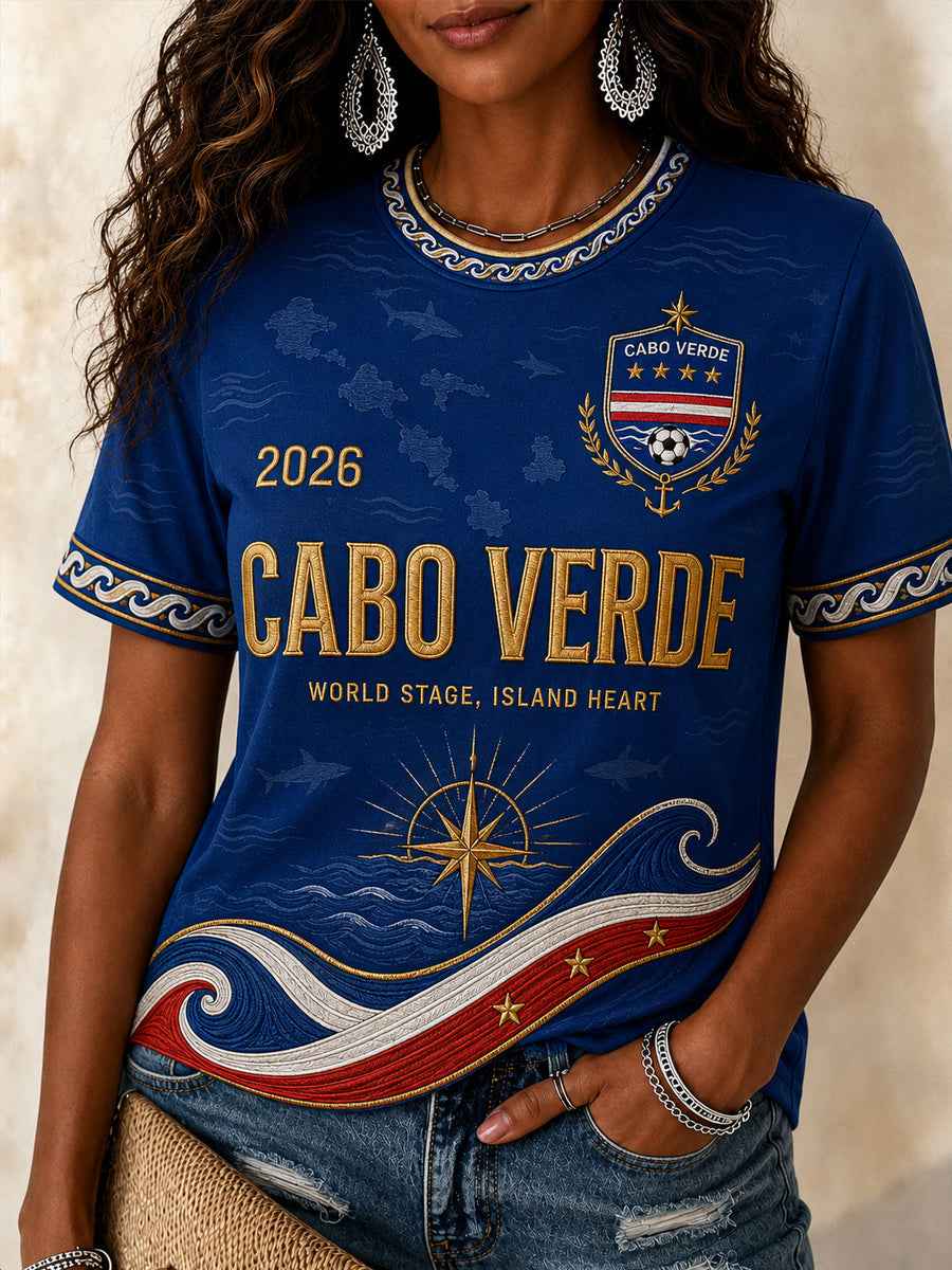 Women's Gift For Football Fans Print Casual Tee