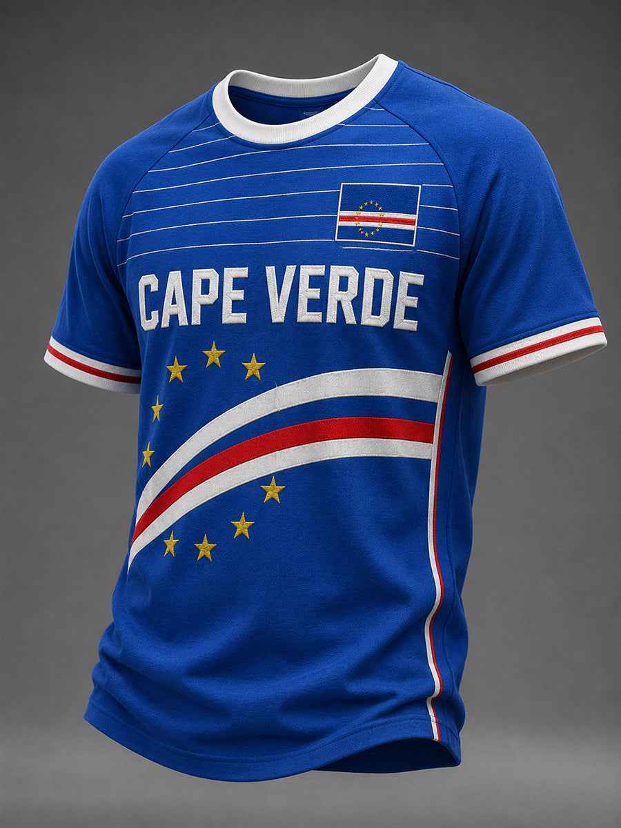Men's Gift For Football Fans Print Casual Short Sleeve O-Neck T-shirt