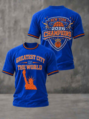 Men's Classic Basketball Fan Graphic Print Short Sleeve T-shirt