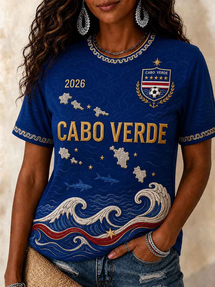 Women's Gift For Football Fans Print Casual Tee