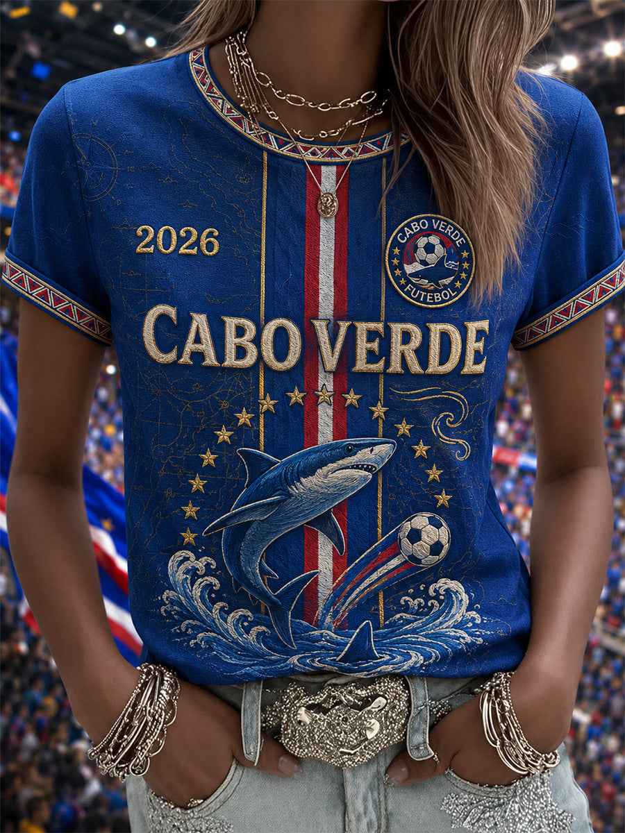 Women's Gift For Football Fans Print Casual Tee