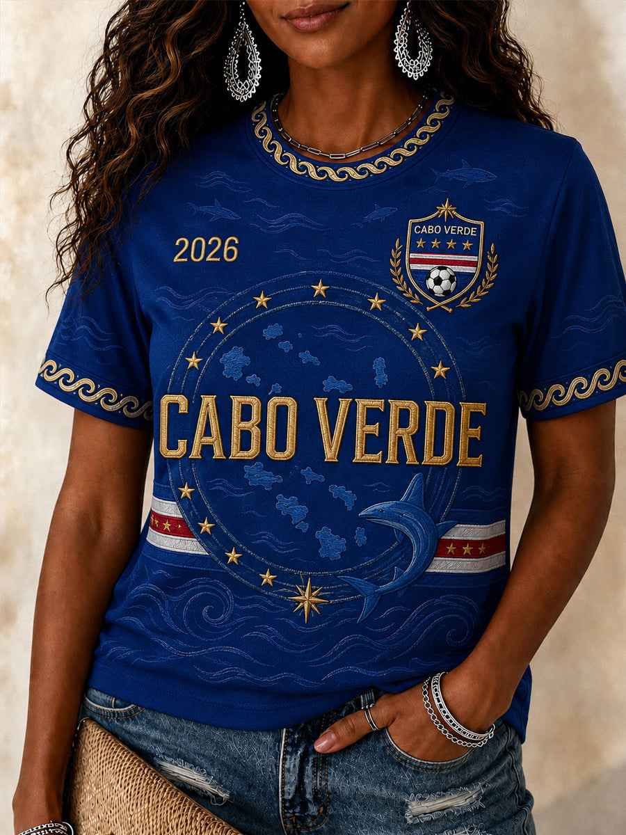 Women's Gift For Football Fans Print Casual Tee