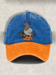 Unisex Basketball Pigeon Retro Cap