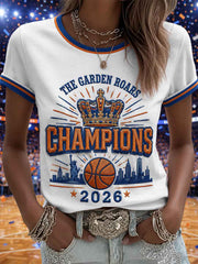 Women's Gift For Football Fans Print Casual Tee