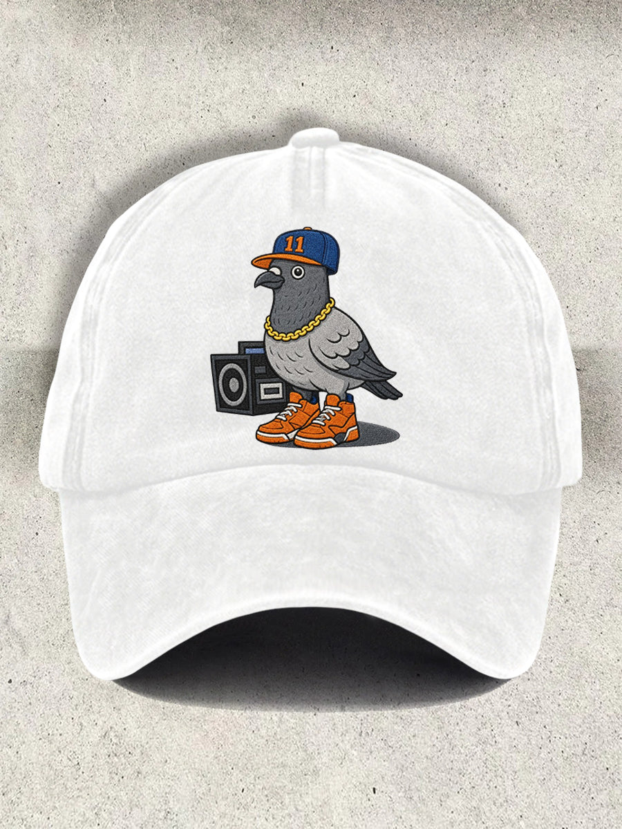 Unisex Basketball Pigeon Retro Cap gracestitchs