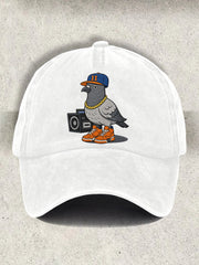 Unisex Basketball Pigeon Retro Cap gracestitchs
