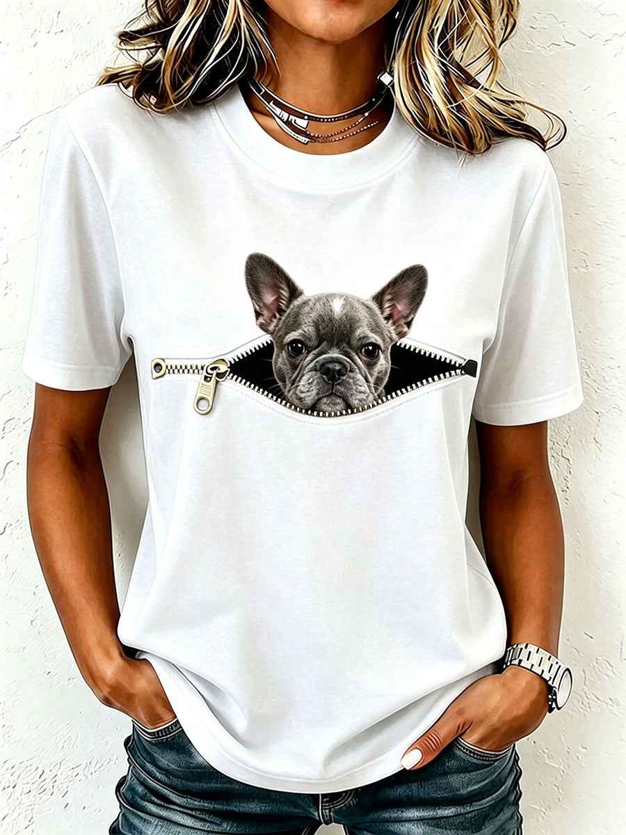 Women's Lovely French Bulldog T-Shirt