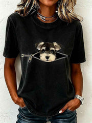 Women's Lovely Miniature Schnauzer T-Shirt