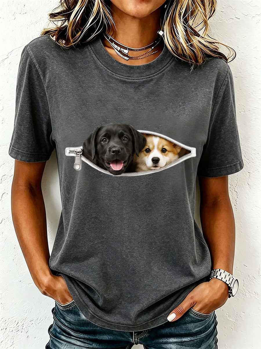 Women's Lovely Labrador and Corgi T-Shirt