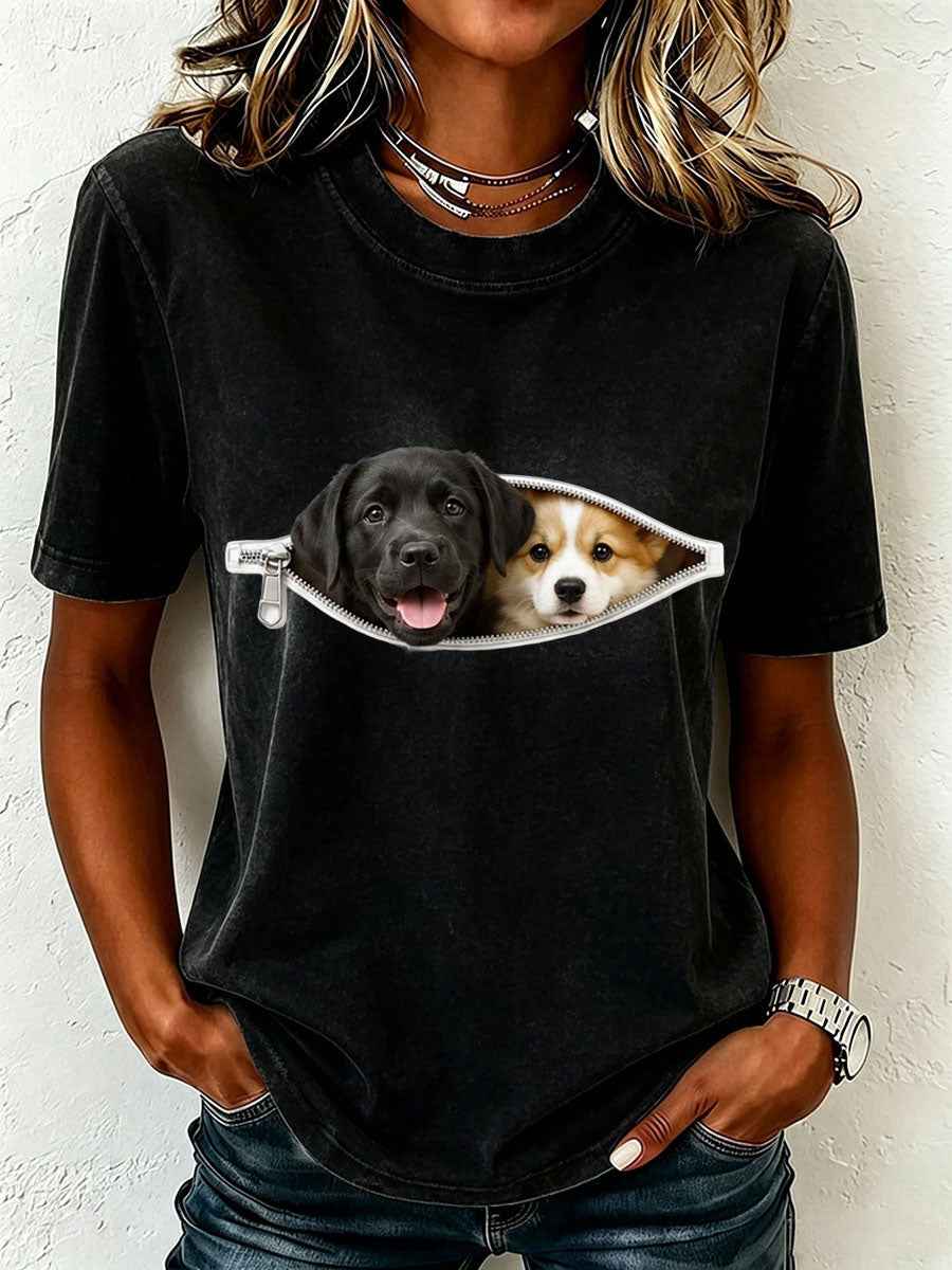 Women's Lovely Labrador and Corgi T-Shirt