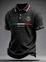 Men's Mexico Pride Art Printed Casual Tops