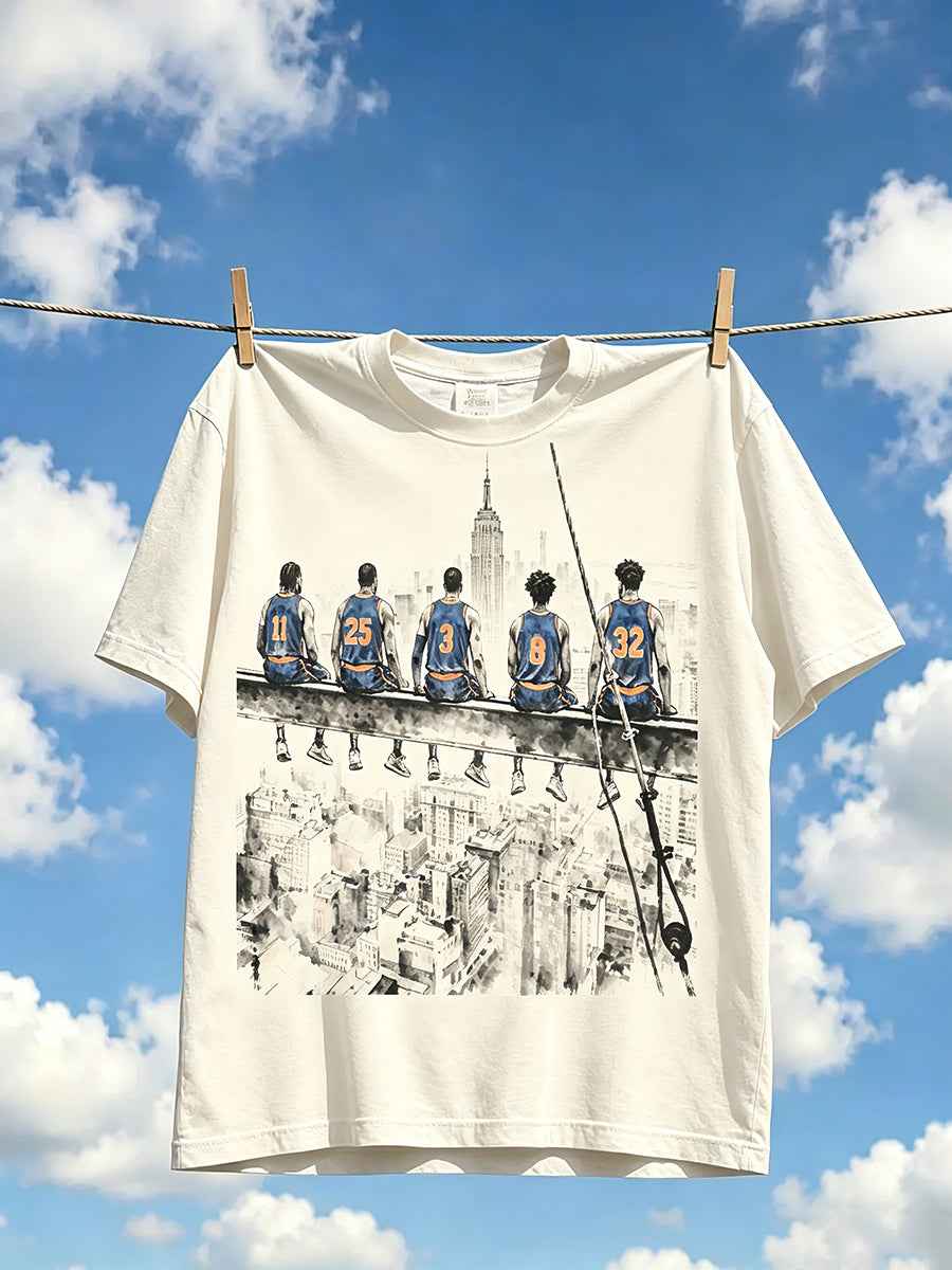 Men's Classic Basketball Fan Graphic T-shirt