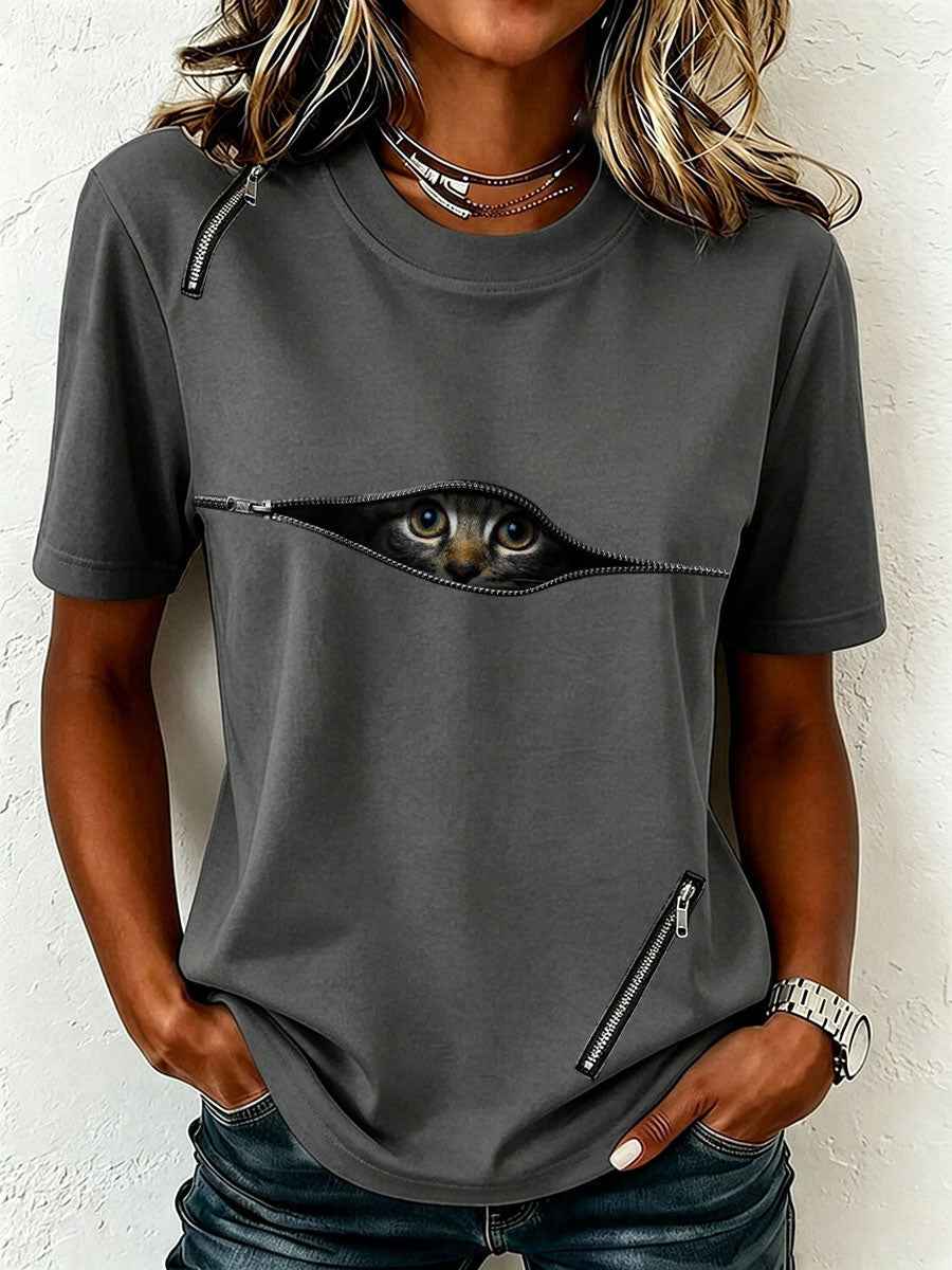 Women's Funny Cat T-Shirt
