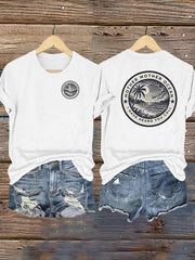 Women's Mother Mother Ocean I Have Heard You Call Print Casual Tee gracestitchs