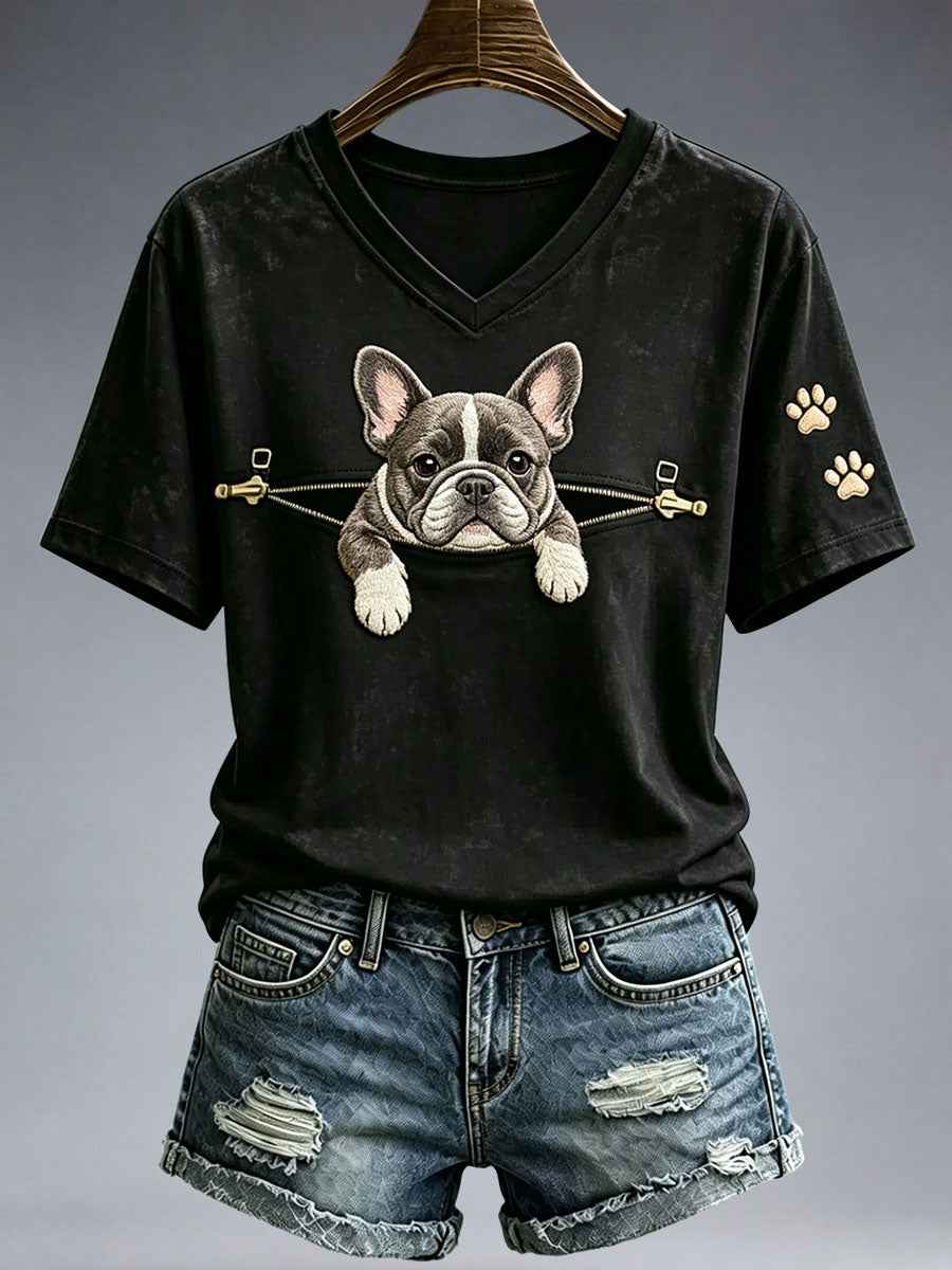 Women's Lovely French Bulldog T-Shirt