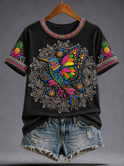 Women's Guelaguetza Mexico Art Printed T-shirt