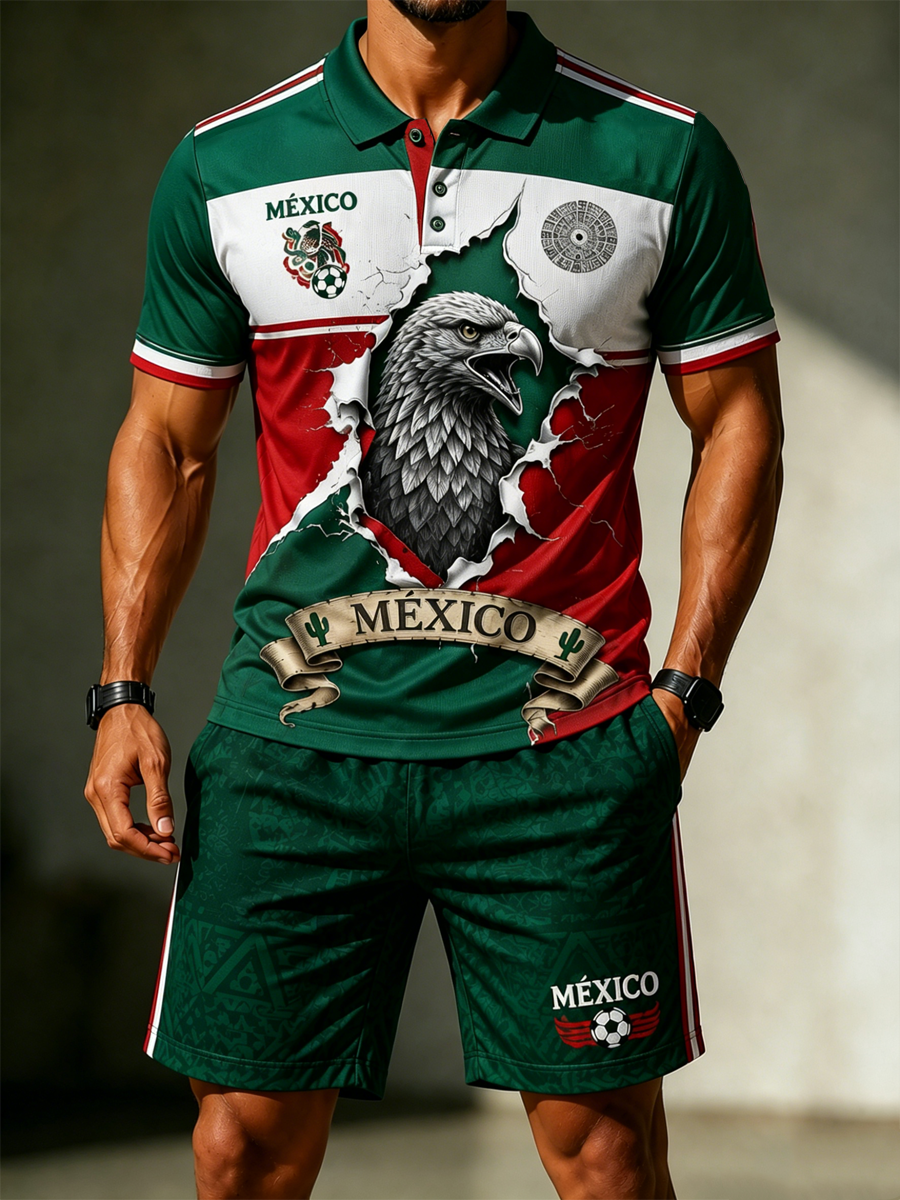 Men's Mexico Pride Art Printed Sets