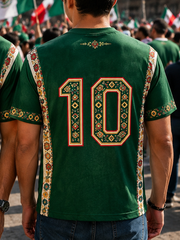 Men's Mexico Pride Art Printed short sleeves t-shirt gracestitchs