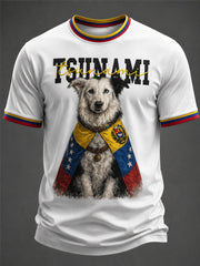 Men's Venezuela Hero Dog Tsunami Patriotic Dog Lover T-Shirt gracestitchs
